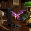 Glowing Dragon Bookshelf Light Fantasy Night Lamp Gothic Sculpture Ambient Home Decor