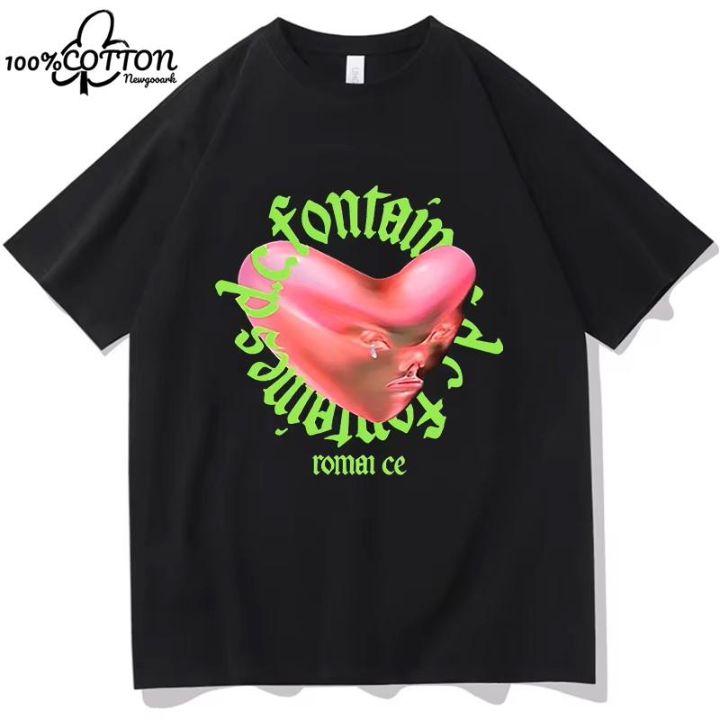 2024 Fontaines D.C.Romance T Shirt in The Modern World  Clothing Harajuku T-Shirt Unisex High Quality Tops Cotton S-6XL