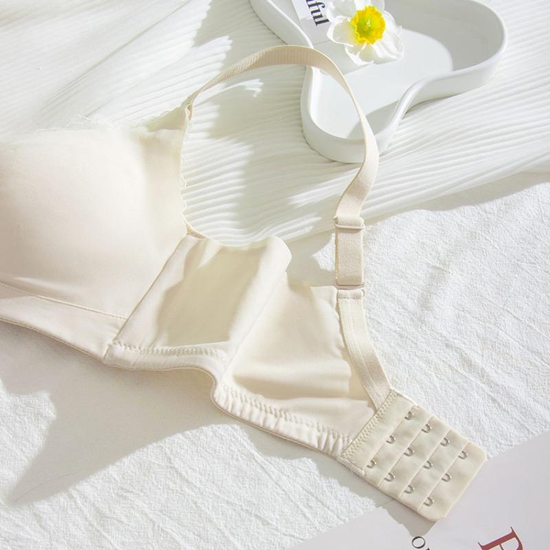 Удобное собирающееся нижнее белье с шелковой подкладкой, не оставляющее следов, тонкая секция без бюстгальтера со стальным кольцом