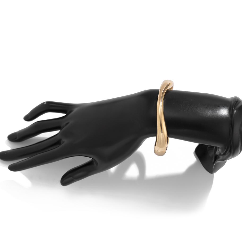 1 Pcs Exaggerated Spring Bangle Open Bracelet Punk Gold Silver Color Hip Hop Geometric Metal Cuff Wide Bangles for Women Jewelry Femme Accessories