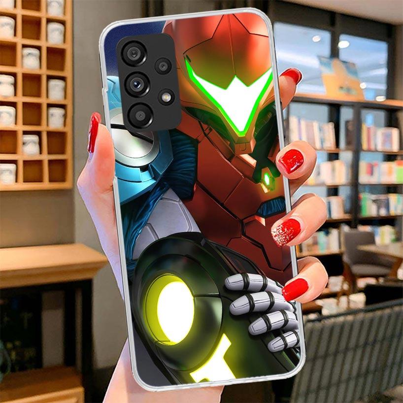 Game M-Metroids Phone Case For Samsung Galaxy A12 A22 A32 A52 A72 A02S Phone Case Note 20 Ultra 10 S10 Plus A51 A71 A50S A20S A1