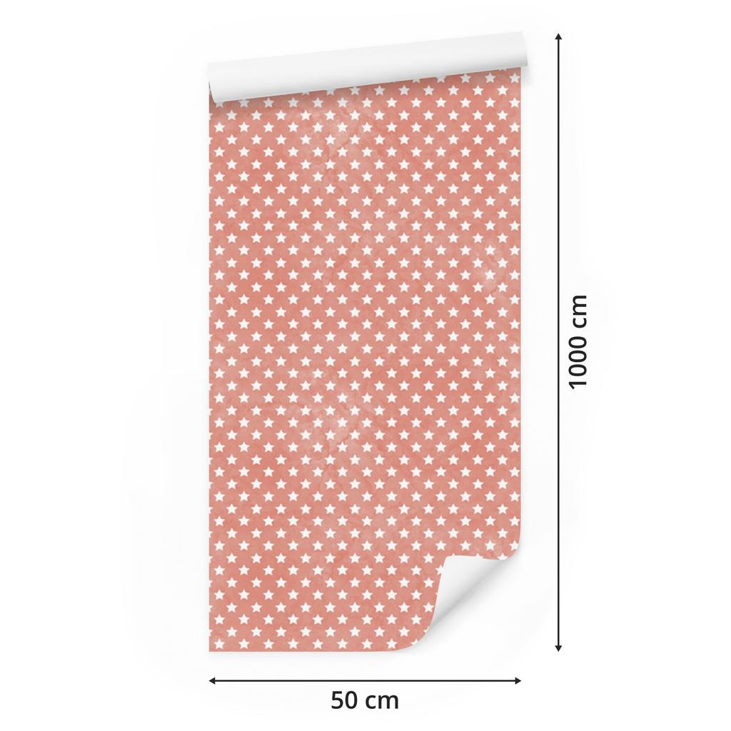 Wallpaper Stars Coral, Bottom Coral for Living Room and Bedroom 50x1000