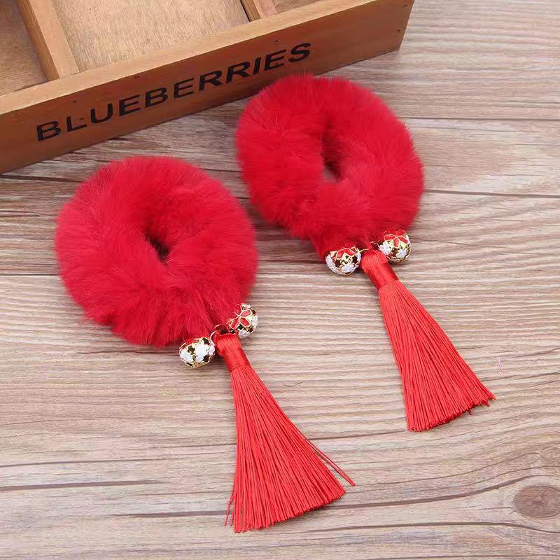 Девочки Пучок Прическа Красный Бант Заколка для Волос – Аксессуар Головной Убор Принцессы для Женщин и Детей