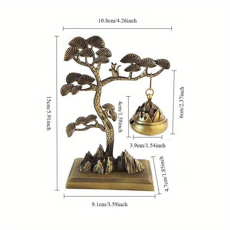 Сосновые китайские украшения для ароматерапии, благовония, чайная церемония, агаровое дерево, подвесная печь, домашний декор для интерьера, креативная горелка