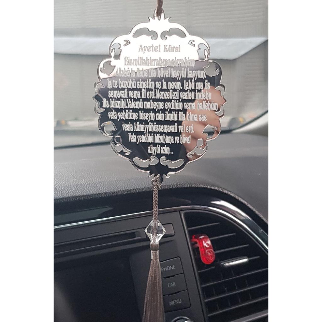 Ayetel Kursi Car Ornament Plexi Rearview Mirror Ornament