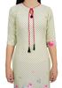 Bimba Женская кремовая туника Moss Georgette Kurti Summer Wear с принтом Kurta-10
