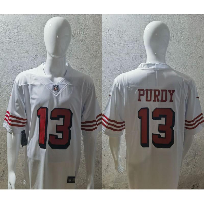 Mens NFL San Francisco 49ers Short Sleeve Jersey Embroidered Team Apparel Fan Wear Sports Gear