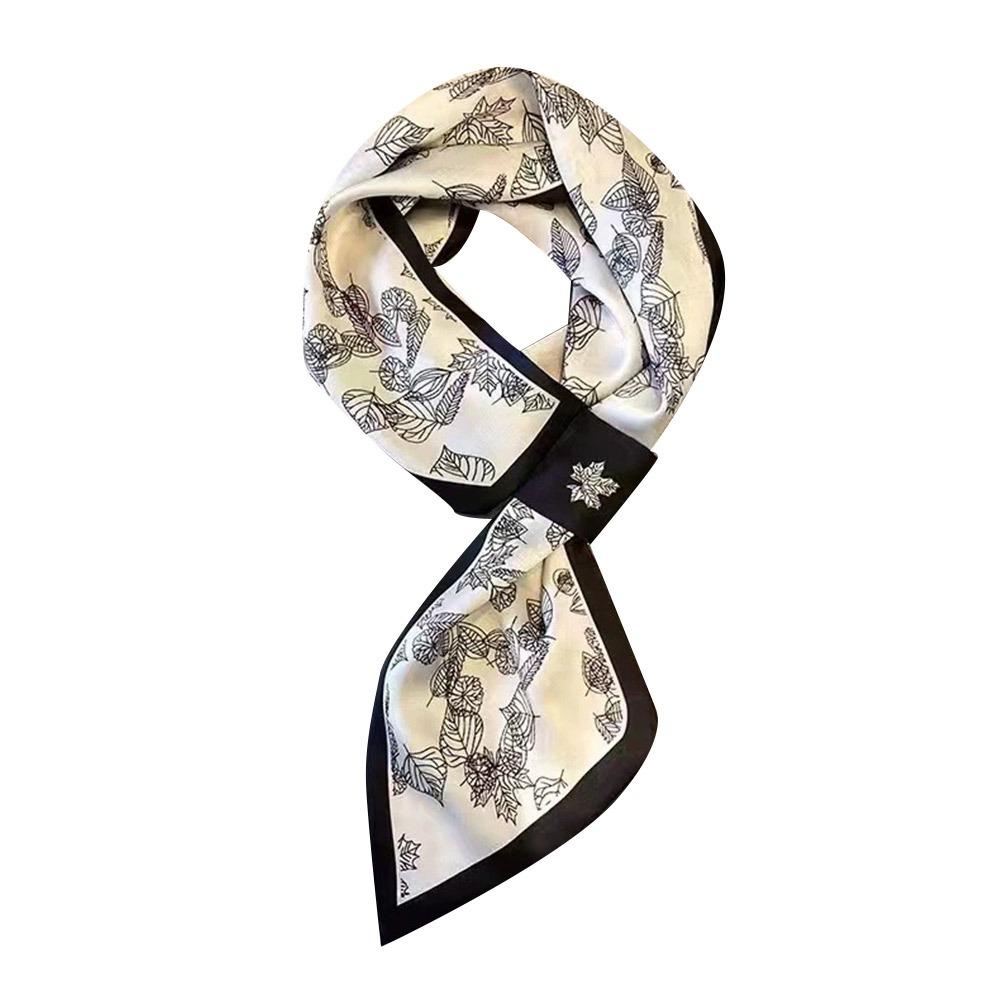 Sunscreen Silk Scarf Thin Bib Neck Cover Fashion Neckerchief Spring Autumn