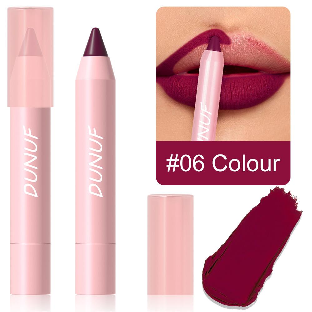 Lipstick Pencil Waterproof Sexy Red Nude Purple Matte Tint Lipstick Lasting Lip Liner Pen Longlasting Makeup Cosmetic