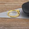 Nidin Korean New Exquisite Lovely Opening Adjustable Heart Ring Fashion Temperament Versatile Female Zircon Jewelry Wedding Gift