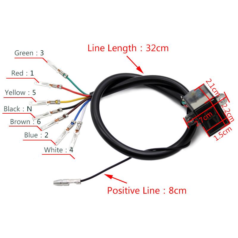 Nuoxintr 6 Speed Black Universal Motorcycle For Digital Display Led Motocross Off-road Moto Light Neutral Gear Indicator Monitor