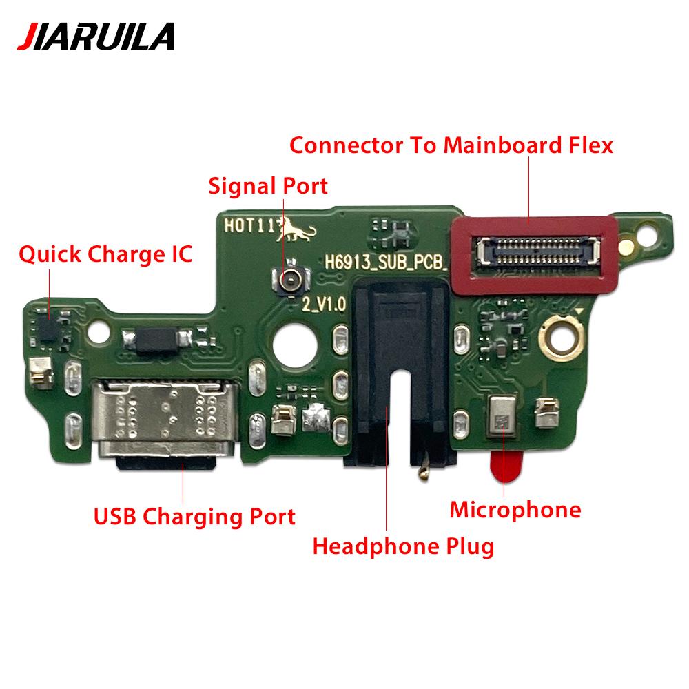 Для Infinix Hot 11 Play Smart 9 Spark 11C 1G Hot 11 USB-зарядка Док-разъем Плата Порт зарядки Микрофон Шлейф Быстрая зарядка