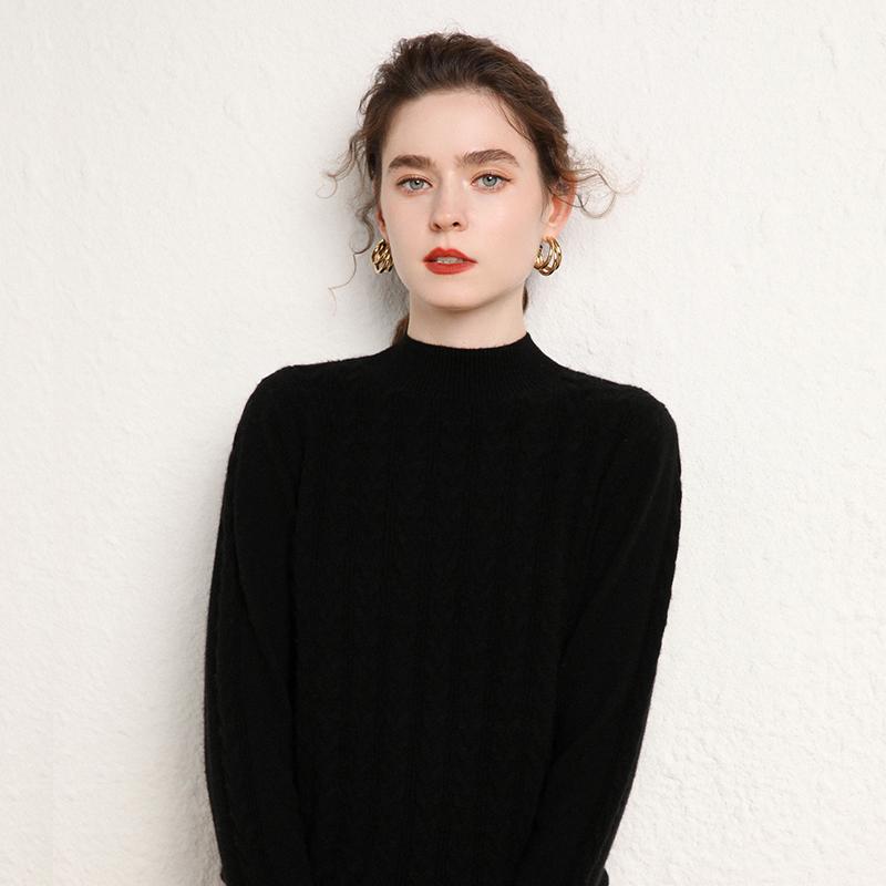 Женский кашемировый свитер Qinghe кашемир 100% кашемир, женский осенне-зимний кашемировый свитер, мягкий и теплый