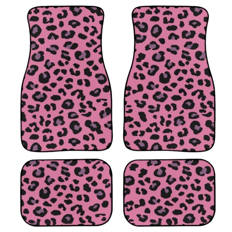 Leopard Print Digital Printing Car Floor Mat Four-Piece Cow Print Floor Mat