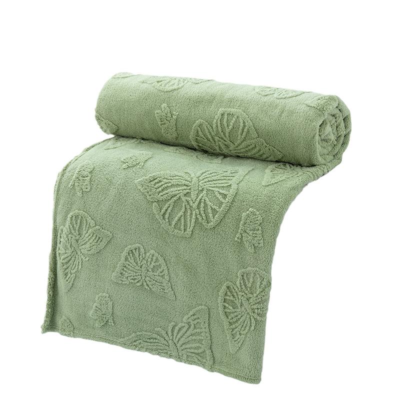 Удобное легкое одеяло из овечьей шерсти, ультрамягкое одеяло с 3D-дизайном в виде бабочки, кондиционер