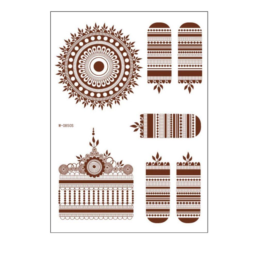 Wedding Tool Body Art Sticker Henna Tattoo Stickers Water Transfer Decals Temporary Tattoo
