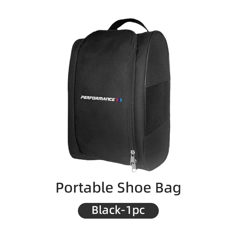 BAGH3 2026 Car Sticker Car Logo Sneaker Storage Bag Travel Outing Shoe Storage Tools Cars Accessories For BMW E46 E90 E60 F20 F10 F30