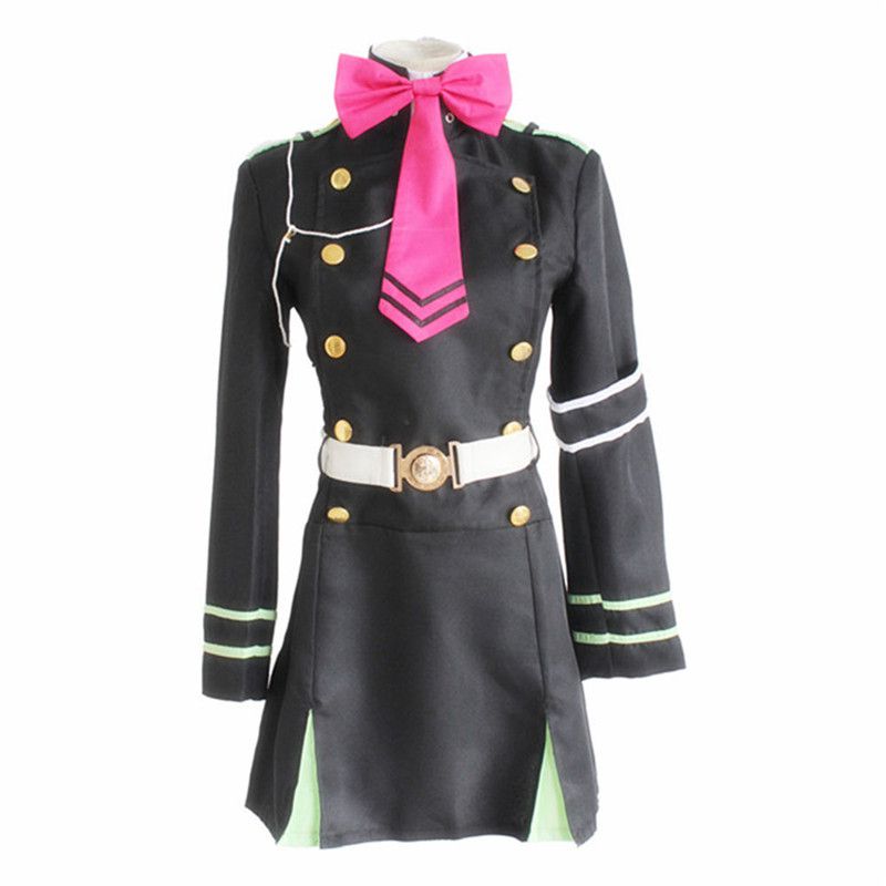 Элегантный Аниме Сераф Конца Синоа Хираги Военная Форма Косплей Костюм Платье Для Всех Случаев