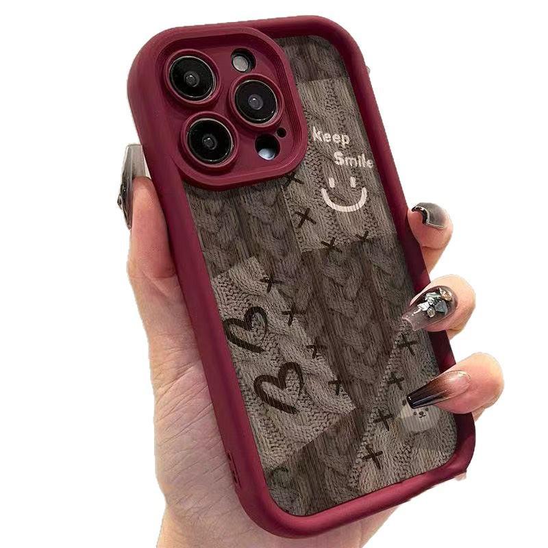 Свитер Маленький Медведь Чехол для iPhone 17/17ProMax/16/15/14Pro/13/12 Милый Чехол для Телефона