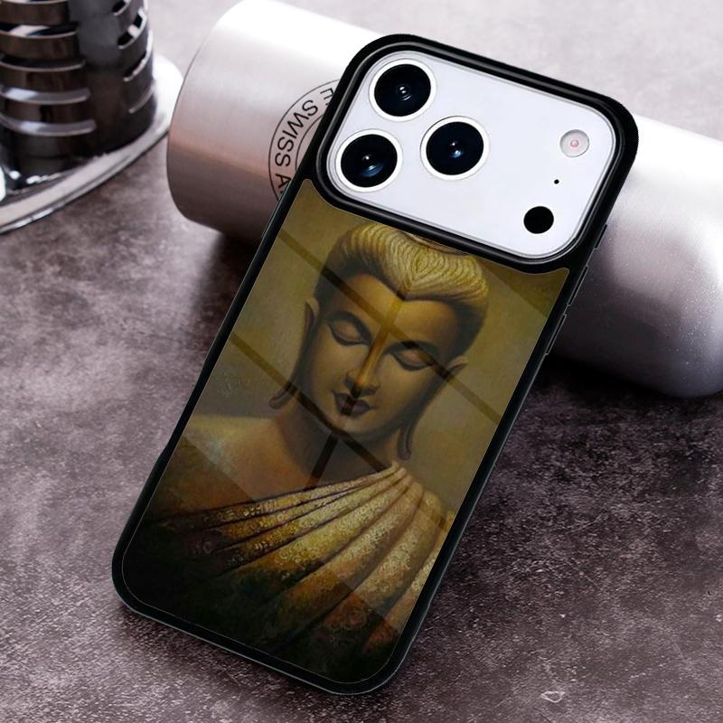 Статуя Будды Винтажный Чехол для Телефона Для iPhone 17 16 15 14 13 12 11 Pro Max Plus 17Air Мягкий Силиконовый Чехол