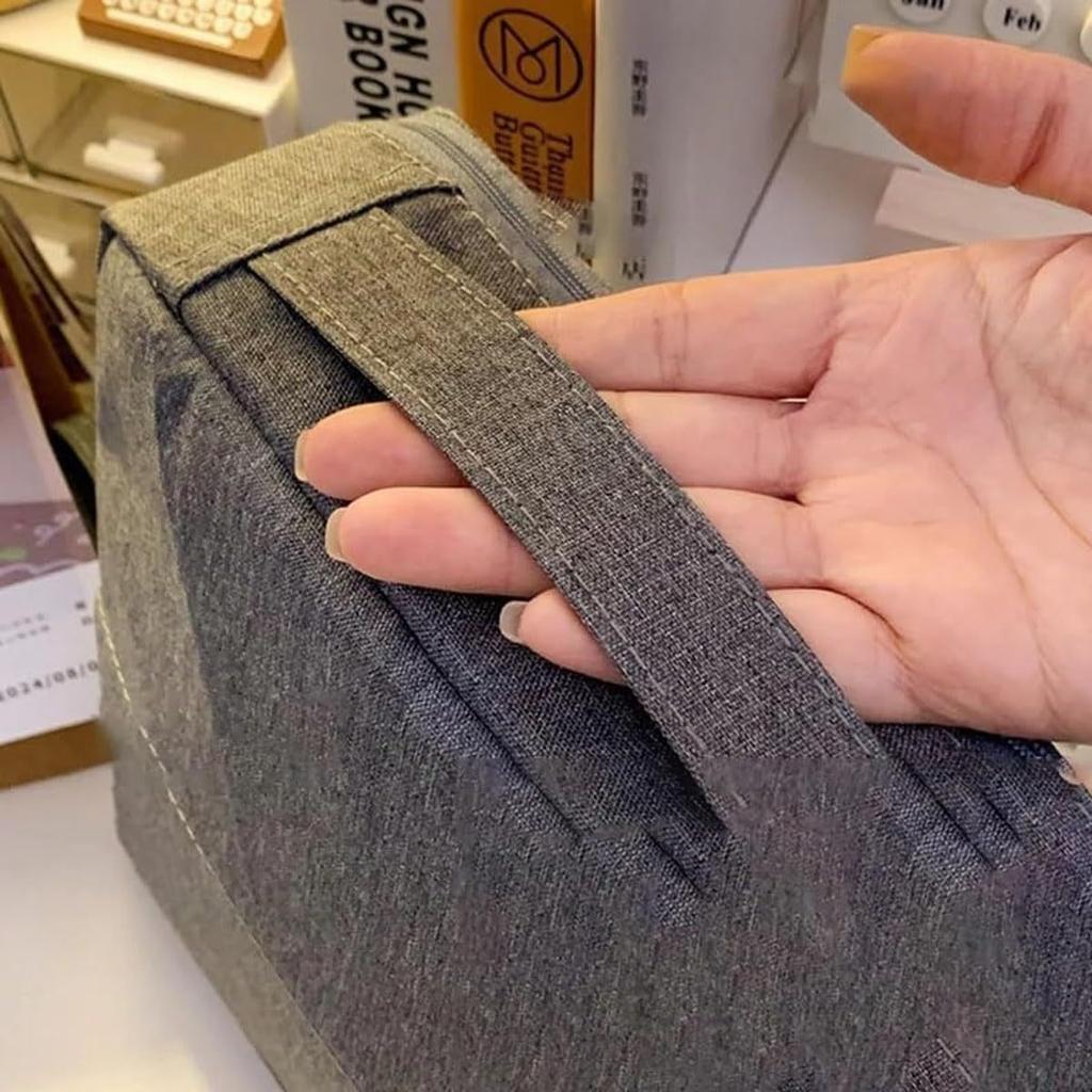 Travel Portable Large Capacity Double Opening Cosmetic Bag Women's Toiletry Storage Bag Multi Layer Stationery Bag 2025 New