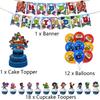 32 воздушных шара Brawl Stars Cartoon включают украшения для торта, воздушные шары и баннер