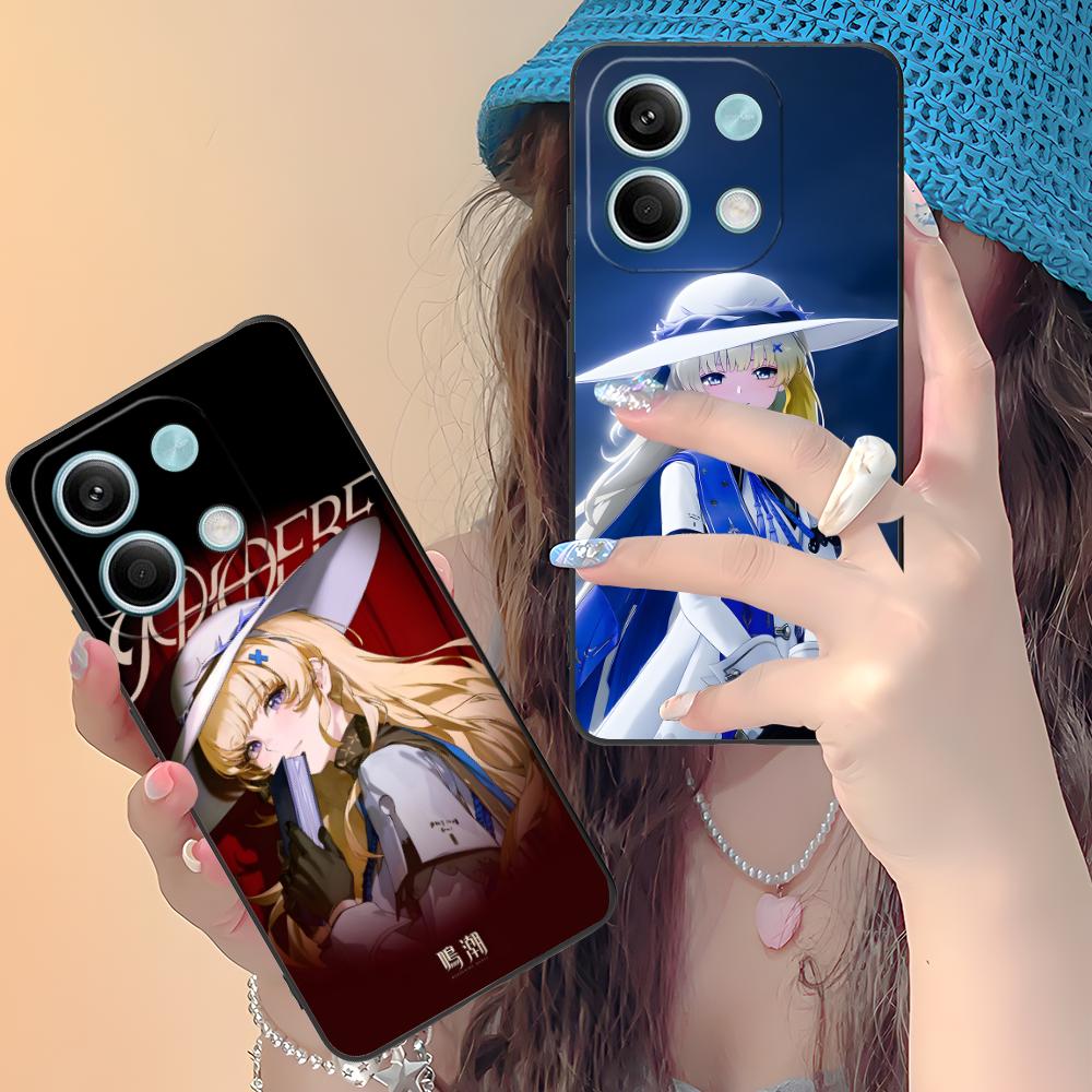 Чехол для телефона Wuthering Waves Phoebe для Xiaomi Redmi Note 14 13 12 11 S Pro Plus 4G 5G Цветной Печатный Чехол Красивый Роскошный Чехол
