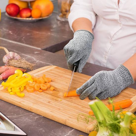 1 пара перчаток, устойчивых к порезам, уровень защиты 5, перчатки, устойчивые к порезам, защитные перчатки для кухни, перчатки для поваров, чистки устриц, резки мяса, деревообработки