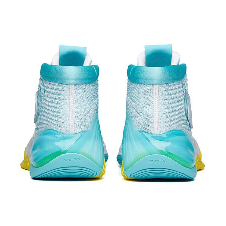 Anta KT6 Top Of G6 Thompson Shock Absorption Slip Resistant Durable High Top Basketball Shoes Men Basketball Shoes Pool-Blue 112131101-1