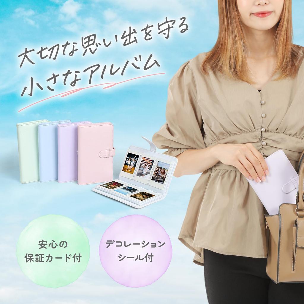 Альбом Instax Книга Instax для Instax Mini Большая вместимость Instax Mini Пленка Instax Mini Хранение 108 листов Компактный тип турели VOW&ZON (мятный)