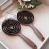 Vented Round Bristle Brush Ergonomic Handle Anti-Static Scalp Massage Brush Men Women Thin Thick Curly Long Hair Quick Drying Voluminous Styling Comb