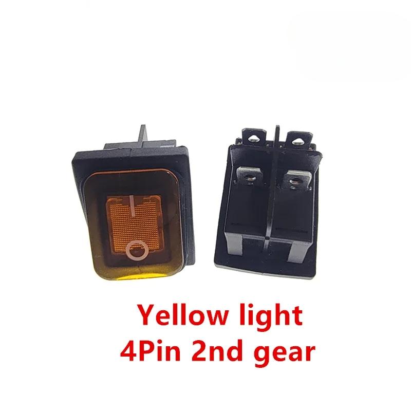 2 шт. KCD4 16A 125V 20A 250v водонепроницаемый сверхмощный тумблер с подсветкой фиксатор 4 контакта вкл. выкл. аварийный морской тумблер