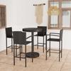 Day and Night - Day and Night Garden Bar Set 5 Pieces Black Synthetic Rattan