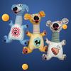 Игрушка для домашних животных Мультяшный дизайн Животное Чистка зубов Собака Жувательная игрушка Громкий звук Устойчивая к укусам Интерактивная игрушка для собак