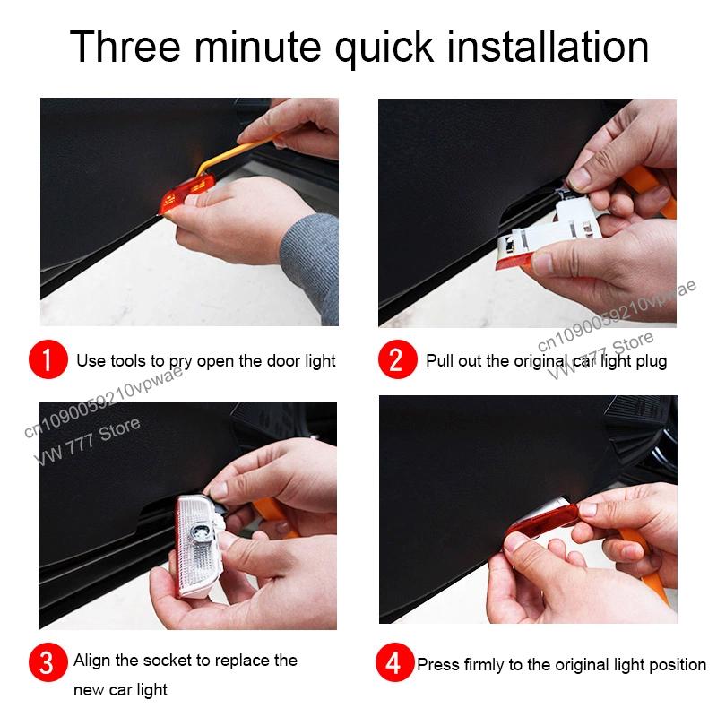 Для VW VOLKSWAGEN Новый Для VW Volkswagen Passat CC Lamando Touran Touareg Tiguan Eos Golf Логотип Двери Автомобиля Лазерный Проектор Приветственный Свет