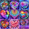 DIY Diamond Mosaic Flower Colourful New Arrival Painting Love Embroidery Cross Stitch Set Full Square Decor For Home