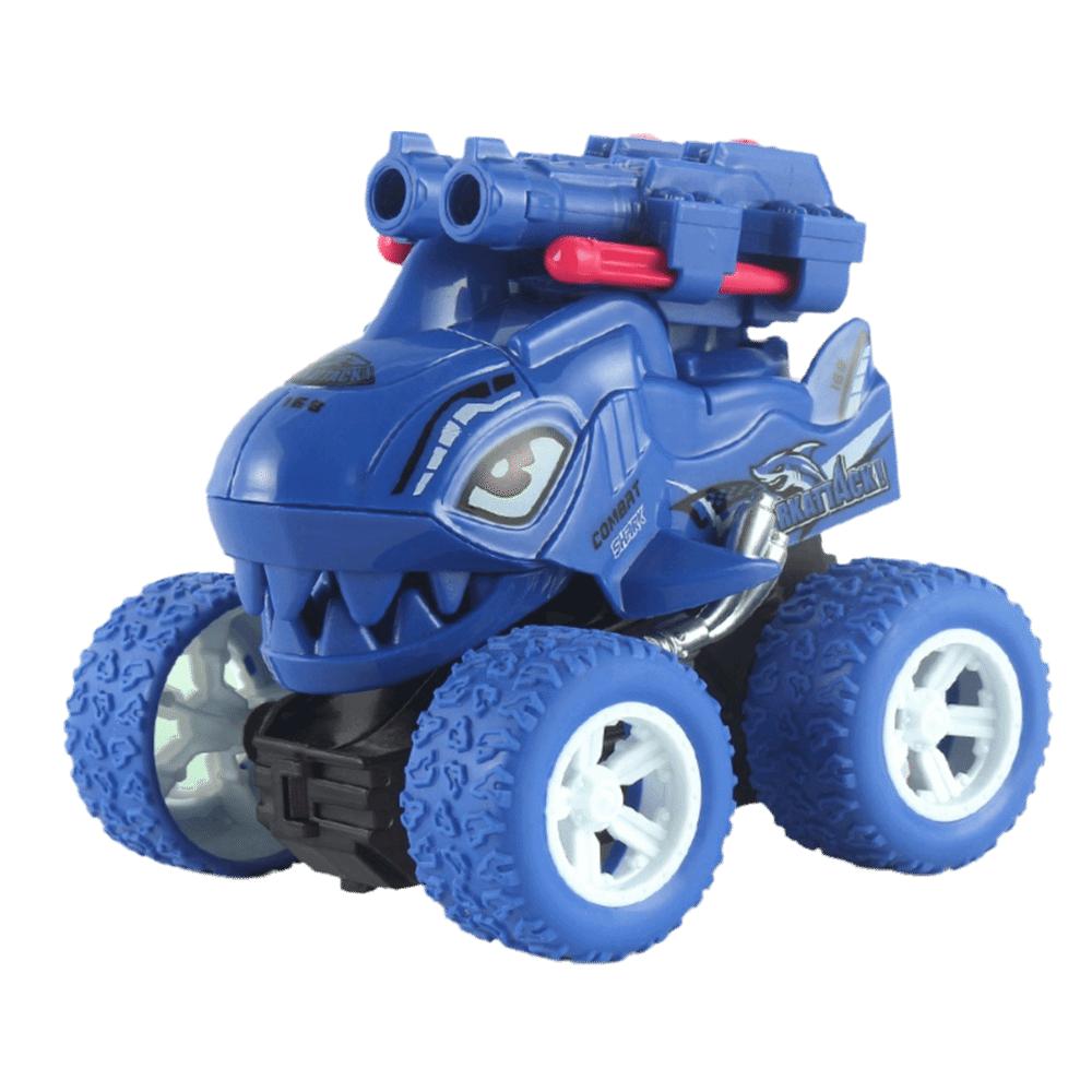 Off-Road Vehicle Dual Ballistic Drop-Resistant Car Retractable Dinosaur Car  Children's Toy