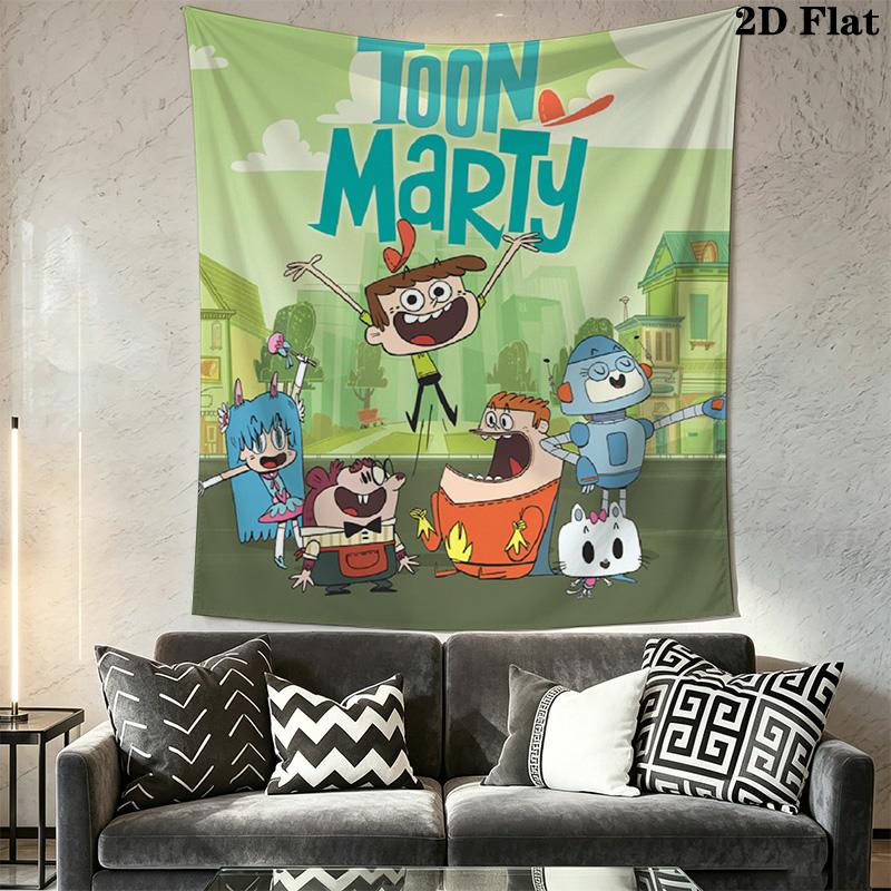 Toon Marty Cartoon Character Pattern Home Decor Tapestry, Wall Hanging, Decorative RV Wall Cloth.ZGT0914110
