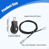 Fitness Pulley Cable Set Extension Wire Lightweight Premium Practical Equipment Replacement