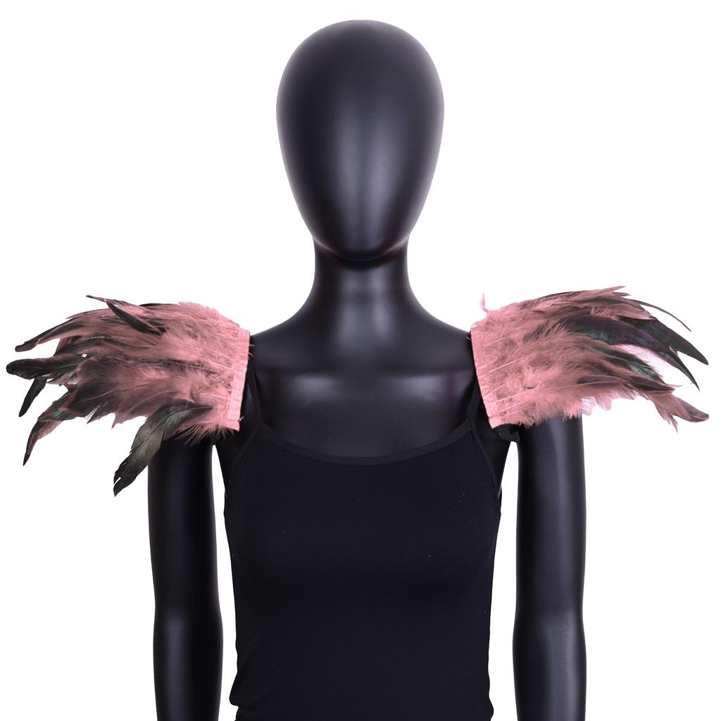 Плечевые накладки из перьев, Праздничные вечеринки, Бальные шали для выступлений, Готический стиль, Ролевые игры, Бальные аксессуары, Костюмы на Хэллоуин