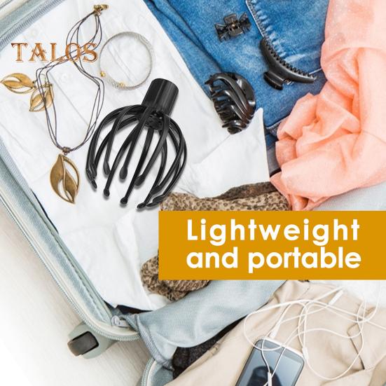 Электрический массажер для головы Octopus, массаж головы, 3 режима вибрации, портативный перезаряжаемый дизайн, массажер для кожи головы, инструмент для массажа