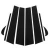8pcs Pillar Post Trim Kit 4D Style Gloss Black Side Window Pillar Post Decal Replacement for Camry