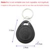 10Pcs Key Fob Access Control Card Proximity Chip RFID Tags Access Card ID Badge Keyfobs Token Ring