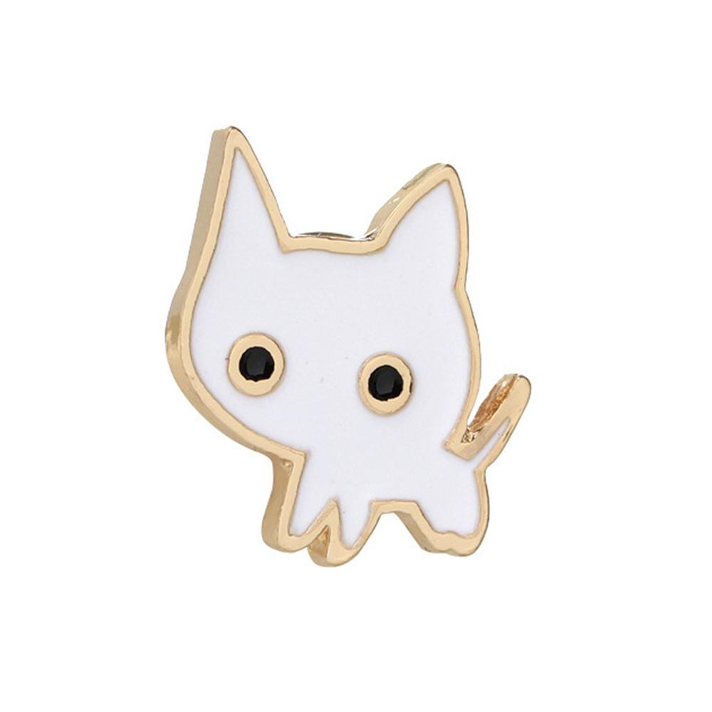 Панк Эмалевые значки с черными кошками и ножом Модные милые броши с животными Мультяшные значки на лацкан Значки Ювелирные изделия Подарки для друзей