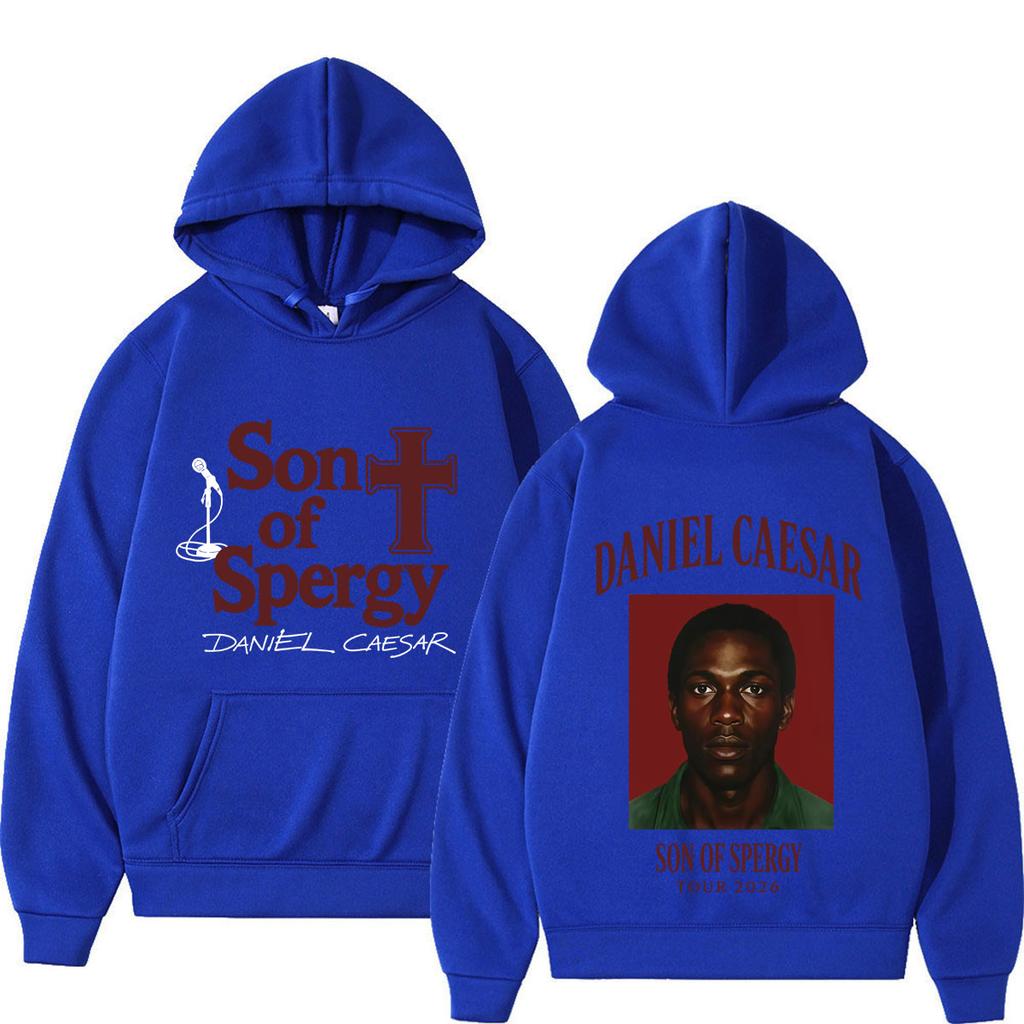 Худи с графикой Daniel Caesar Son of Spergy Tour Мужская Женская Эстетичный Тренд Свитшот Зимний Свободный Пуловер