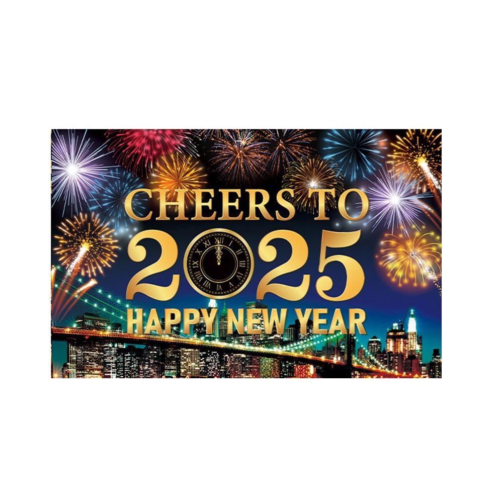 New Year Theme Happy New Year Photography Backdrop Background Banner Home Party Decor