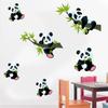 PVC Bamboo Panda Wall Sticker Cartoon Wallpaper Decal Kids Gift Panda Mural Decals  Bedroom
