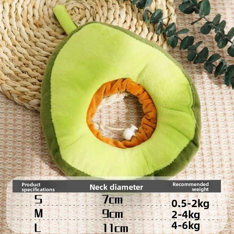 Cute Toast Shaped Soft Pet Elizabeth Collar Adjustable Anti Lick Anti Scratch Recovery Neck Cone for Cat Kitten Sterilization Wound Care