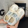 Leather women's little white shoes summer new versatile mesh breathable sports casual shoes color matching board shoes