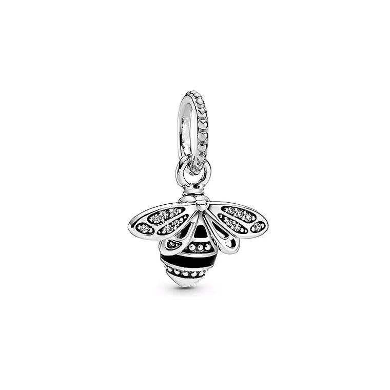 НОВЫЙ Шарм-подвеска с животными, паве, Черепаха, Лебедь, Змея, Бабочка, Кошка, подходит для оригинального европейского браслета из стерлингового серебра 925 пробы, DIY, циркон